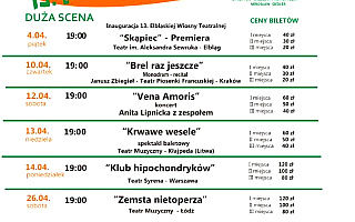 13. Elbląska Wiosna Teatralna 13. Elbląska Wiosna Teatralna